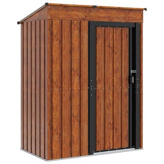 Tuinhuisjes Bruin 137 x 81 x 180 cm Metaal 2