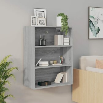 Hangkast 69,5x32,5x90 cm grijs sonoma eikenkleurig 1