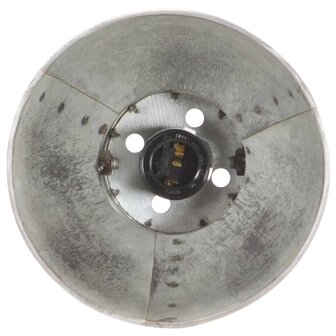 Bureaulamp industrieel rond E27 58x18x90 cm zilverkleurig 5