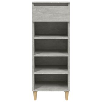 Schoenenkast 40x36x105 cm bewerkt hout betongrijs 3