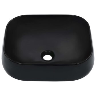 Wastafel 44,5x39,5x14,5 cm keramiek zwart 2