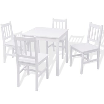 5-delige Eetkamerset grenenhout 2