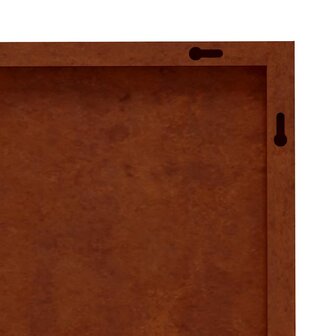 Wanddecoratie tuin boomontwerp 55x55 cm cortenstaal 7