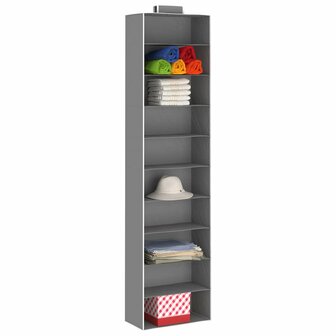 Kledingorganisers hangend 2 st met 10 schappen stof 3