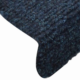Trapmatten Zelfklevend 5 stuks 65x21x4 cm Marineblauw Halfrond Groot 6
