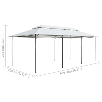 Prieel 180g/m&amp;sup2; 600x298x270 cm wit 6
