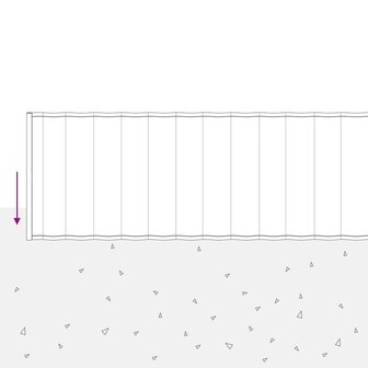 Gazonrand 5 m x 20 cm Gegalvaniseerd staal zilver 6