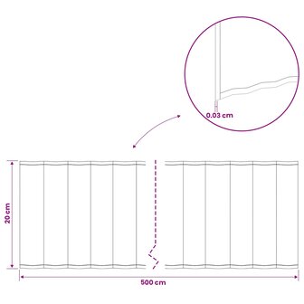 Gazonrand 5 m x 20 cm Gegalvaniseerd staal zilver 7
