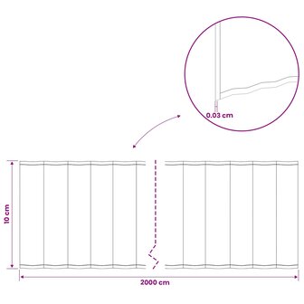 Gazonrand 20 m x 10 cm Gegalvaniseerd staal zilver 7