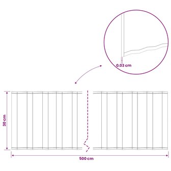 Gazonrand 5 m x 30 cm Gegalvaniseerd staal zilver 7