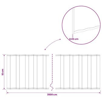 Gazonrand 20 m x 10 cm Gegalvaniseerd staal zilver 7