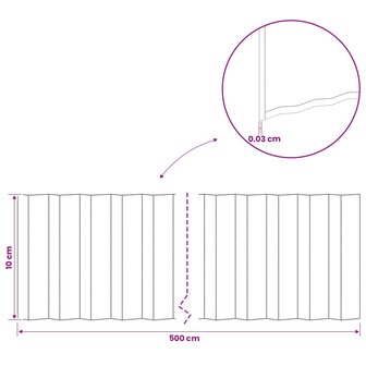 Gazonrand 5 m x 10 cm Gegalvaniseerd staal zilver 7
