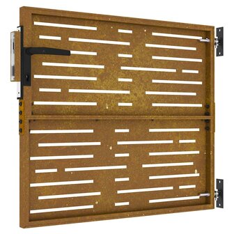 Poort 85x75 cm vierkant cortenstaal 9
