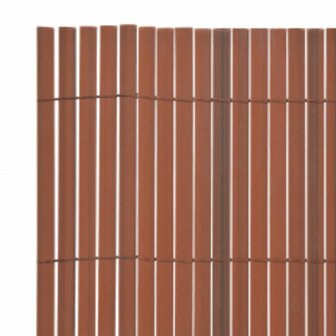 Tuinafscheiding dubbelzijdig 110x500 cm bruin 5