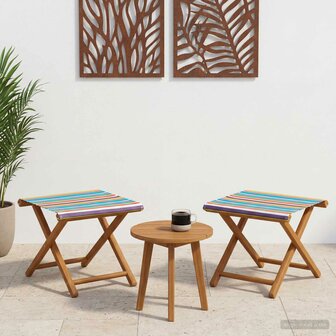 Ligstoel 2 pcs massief eucalyptushout Meerkleurig 1
