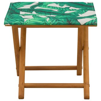 Ligstoel 2 pcs massief eucalyptushout Bladpatroon 3