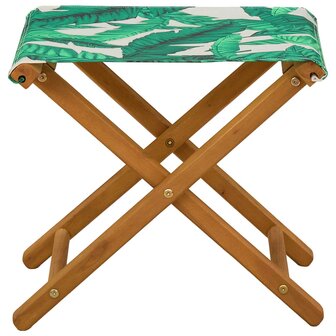 Ligstoel 2 pcs massief eucalyptushout Bladpatroon 4