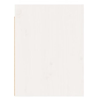 Wandkast 30x30x40 cm massief grenenhout wit 6