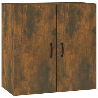 Wandkast 60x31x60 cm bewerkt hout gerookt eikenkleurig 2