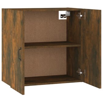 Wandkast 60x31x60 cm bewerkt hout gerookt eikenkleurig 5
