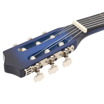 Gitaar cutaway met 6 snaren western klassiek 38&amp;quot; getint blauw 8