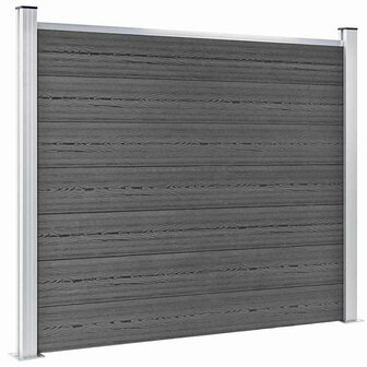 Schuttingpanelenset 699x146 cm HKC zwart   4