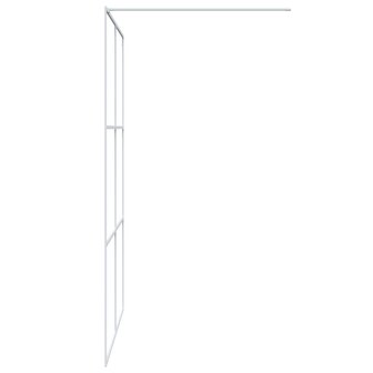 Inloopdouchewand 140x195 cm transparant ESG-glas wit 4