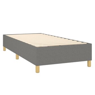 Boxspring bed 90x190 cm stof donkergrijs 4