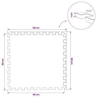 Vloermatten 6 st 2,16 ㎡ EVA-schuim houtnerfprint 9