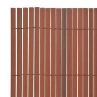 Tuinafscheiding dubbelzijdig 110x400 cm bruin 5