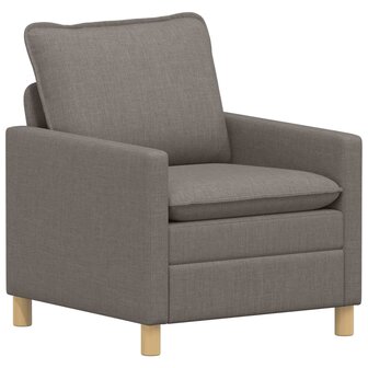 Bankstel 2 st Taupe Stof 3