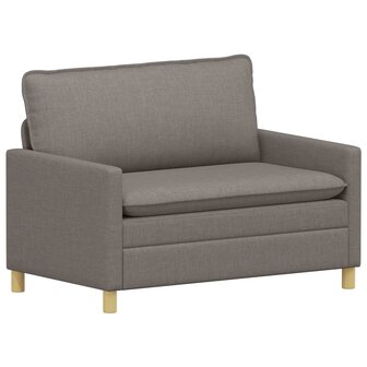 Bankstel 2 st Taupe Stof 4