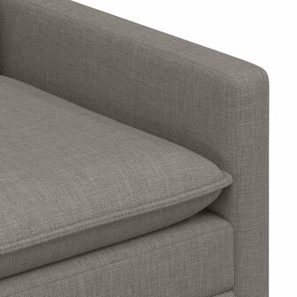 Bankstel 2 st Taupe Stof 5