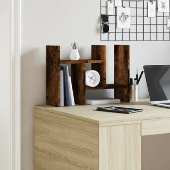 Bureau organiser 34,5x15,5x35,5 cm hout gerookt eikenkleurig 3