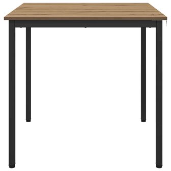Eettafels 80 x 80 x 75 cm Bewerkt hout Artisanaal eiken 5