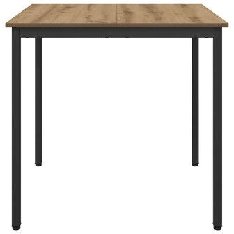 Eettafels 80 x 80 x 75 cm Bewerkt hout Artisanaal eiken 6