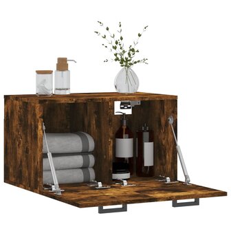 Wandkast 60x36,5x35 cm bewerkt hout gerookt eikenkleurig 4