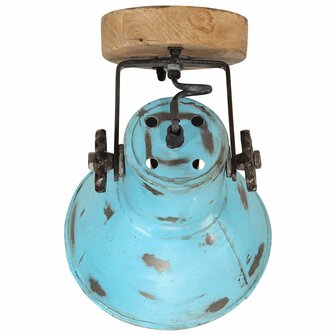 Wandlamp 25 W E27 11,5x11,5x25 cm verweerd blauw 4