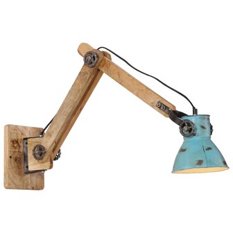 Wandlamp 25 W E27 96x15x20 cm verweerd blauw 1