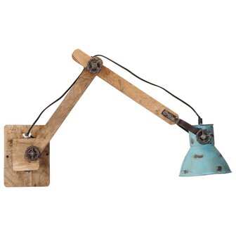 Wandlamp 25 W E27 96x15x20 cm verweerd blauw 4