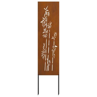 Privacyscherm Bloemen Roestig 32 x 140 cm weervast staal 4