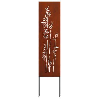 Privacyscherm Bloemen Roestig 32 x 140 cm weervast staal 8