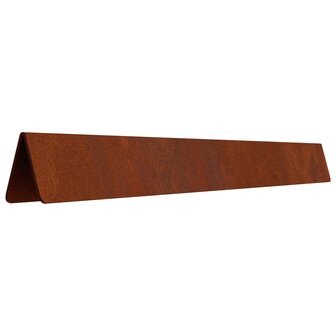 Tuinrand 450 x 10 cm weervast staal Roestig 6