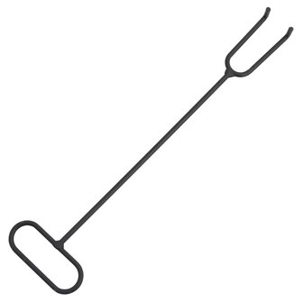 Vuurplaats met pook 49 cm staal 8