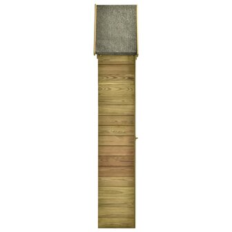 Tuinschuur met deur 69,5x32x178 cm ge&amp;iuml;mpregneerd grenenhout 4