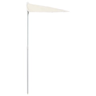 Parasol half met paal 180x90 cm zandkleurig 5