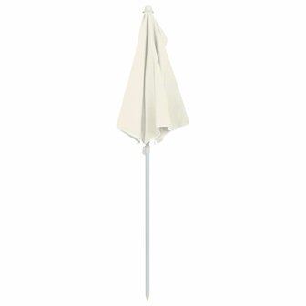Parasol half met paal 180x90 cm zandkleurig 6