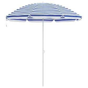 Tuinparasol 263 x 263 x 272 cm 170T polyester Blauw en Wit 2