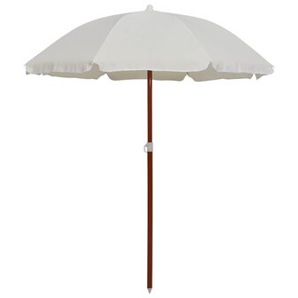 Parasol met stalen paal 180 cm zandkleurig  1