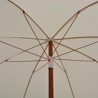Parasol met stalen paal 180 cm zandkleurig  4